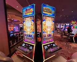 Slot games and casino entertainment categories on slot monitor